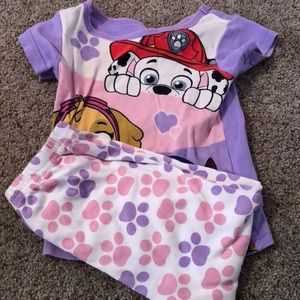 Paw patrol pj shirt sleeve shirt and pant set